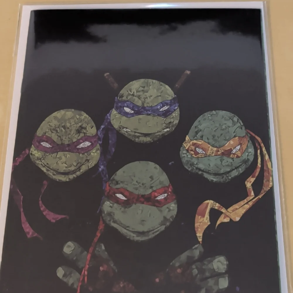 Tmnt #1 QUEEN Bohemian Rhapsody Homage KYLE WILLIS VIRGIN FOIL - Picture 4 of 5